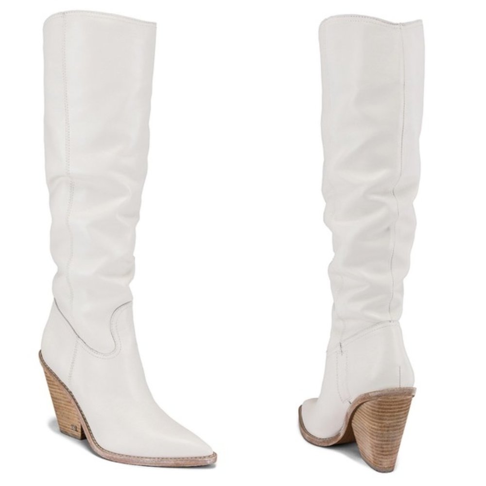 Sam Edelman Indigo White Knee High Boots